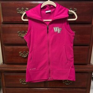 WOMENS WAKE FOREST LOGO VEST. PINK